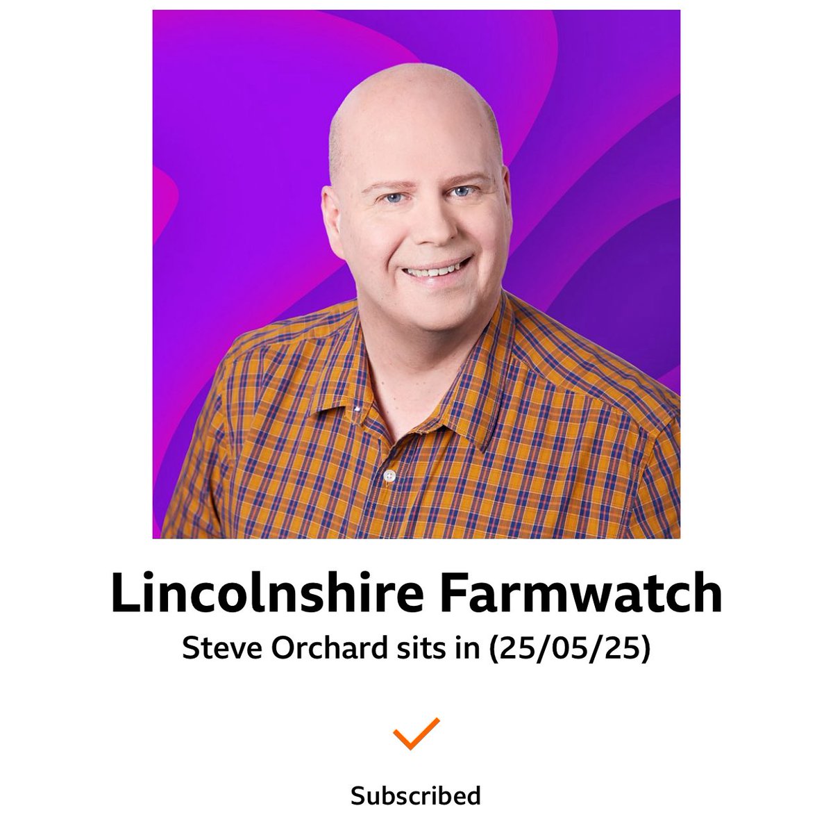 Sean Dunderdale (@seandunderdale) on Twitter photo Iāll still be in the North Sea so no shows <a href="/BBCRadioLincs/">BBC Lincolnshire</a> for me this week.
Instead, tomorrow you have the fabulous Rev Kate Bottley.
Saturday & Sunday itās John Marshall, while Steve Orchard looks after Lincolnshire FarmWatch - though itās still my face on the BBC Sounds App! Iāll still be in the North Sea so no shows <a href="/BBCRadioLincs/">BBC Lincolnshire</a> for me this week.
Instead, tomorrow you have the fabulous Rev Kate Bottley.
Saturday & Sunday itās John Marshall, while Steve Orchard looks after Lincolnshire FarmWatch - though itās still my face on the BBC Sounds App!
