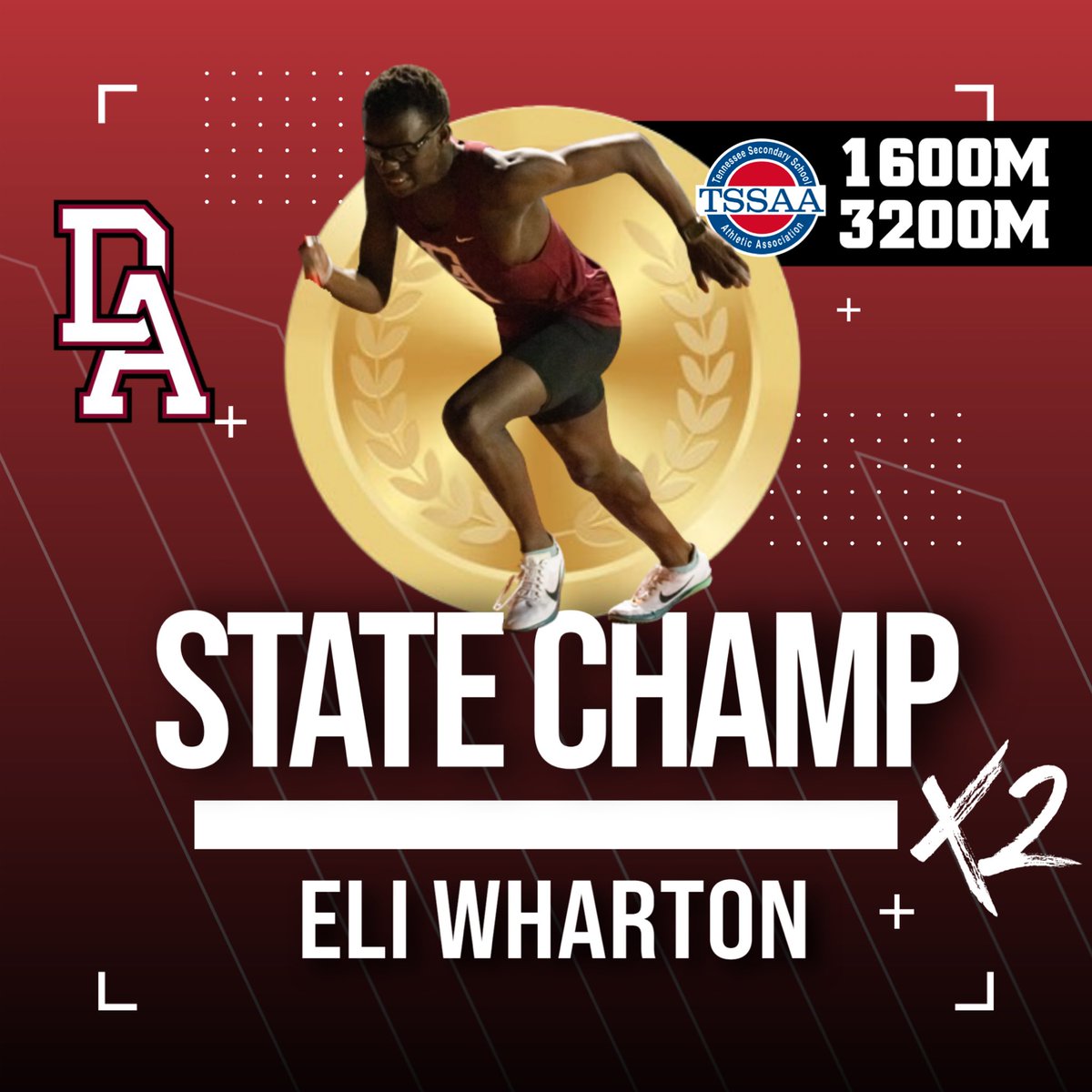 Congratulations to Eli Wharton for winning the state championship in both the 1600m and 3200m, and he’s only a sophomore!

#theDAway #DAfast #DAtrack #statechampion #davidsonacademy