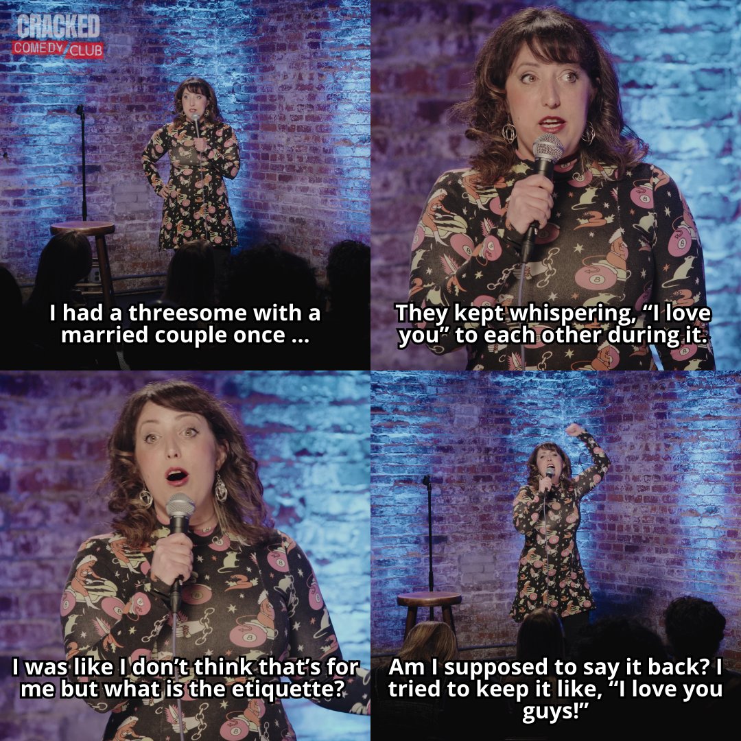 Cracked.com (@cracked) on Twitter photo What's the etiquette on that? Watch Kate's whole set HERE! youtu.be/KGY5AAmfU_s <a href="/katewillett/">Kate Willett</a> What's the etiquette on that? Watch Kate's whole set HERE! youtu.be/KGY5AAmfU_s <a href="/katewillett/">Kate Willett</a>