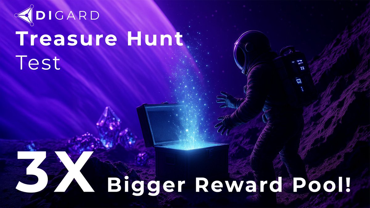 A new Treasure Hunt is ready for testing!

The Treasure Chest drops have been updated!

🎯 3X Bigger Reward Pool! Includes:
DIGA
Diamonds (This one is important)
USDT
XPs (This one will turn into something important)
Premium Chests (Juicy Juicy Juicy Rewards)

🎁 New Top Reward: