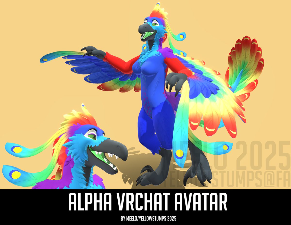 Pretty raptor!! Avatar for Alpha 🌈  
skfb.ly/px9YZ