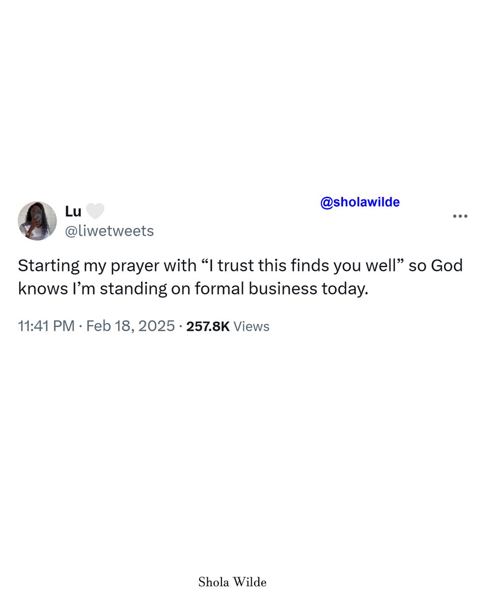 SholaWilde's tweet image. #formal