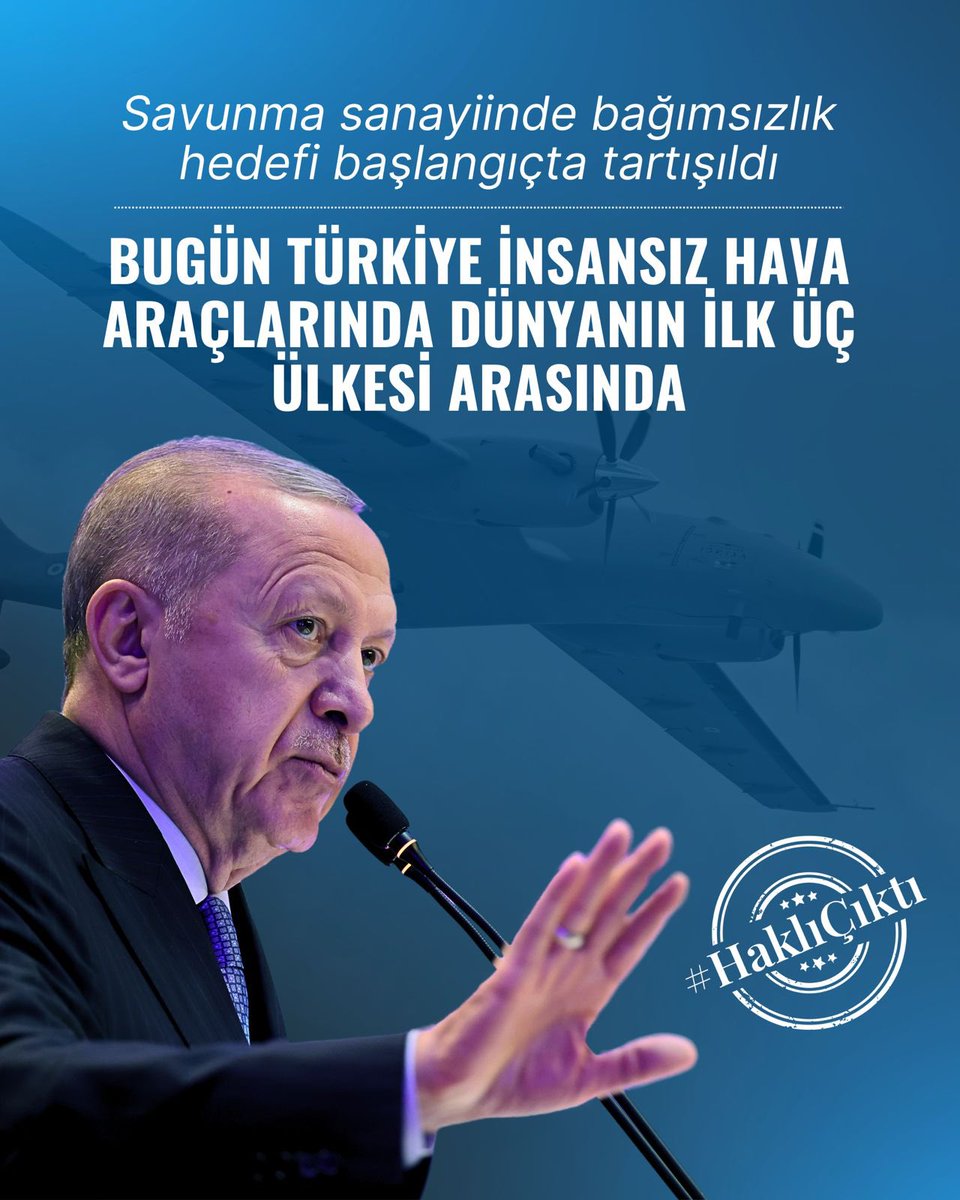 Cumhurbaşkanımızın Recep Tayyip Erdoğan’ın   savunma sanayinde bağımsızlık hedefi başlangıçta tartışıldı ama hamdolsun #HaklıÇıktı 👏👏👏