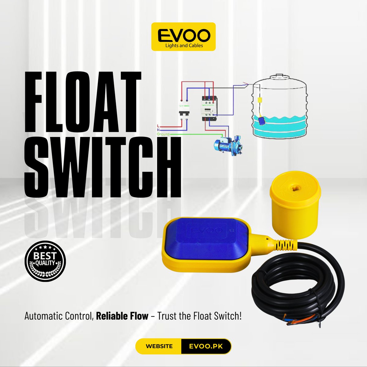 evoopak's tweet image. Automatic Water Level Control Made Easy with EVOO Float Switch.
.
#FloatSwitch #WaterLevelControl #EVOOย #SmartFlow