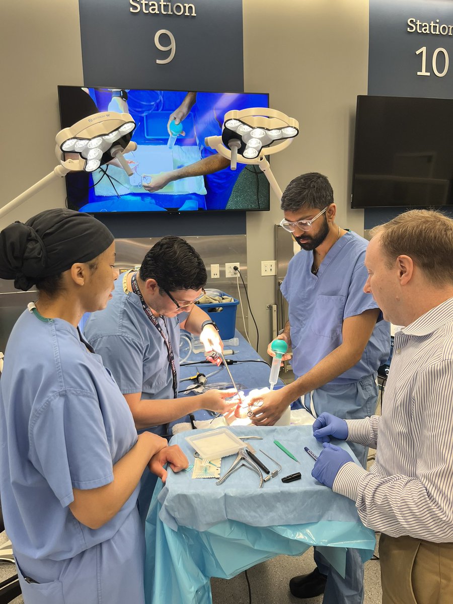 DavidHershMD's tweet image. An educational morning at @CesiHhc for the @UConnNeurosurg residents, who had the opportunity to hone their #endoscopic skills with a sagittal #craniosynostosis simulator developed by @SickKidsNews. Really grateful to have world class training facilities to support #education!