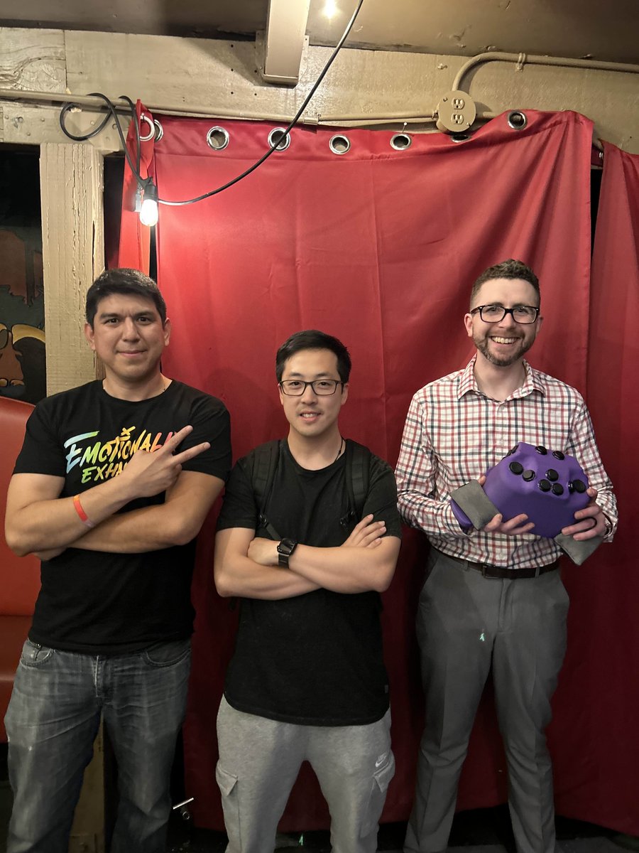 otg_eastbayfgc's tweet photo. Congratz to our Top 3 Finalists for SF6 "Shattuck Showdown #3”!    

1st (Middle) - JameS (Manon)  
2nd (Left) - STRAKA | DJ Norb (M) (Cammy/Mai)
3rd (Right) - MAD | LoweKeyFlexin (Jamie) https://t.co/9vQQW98qni