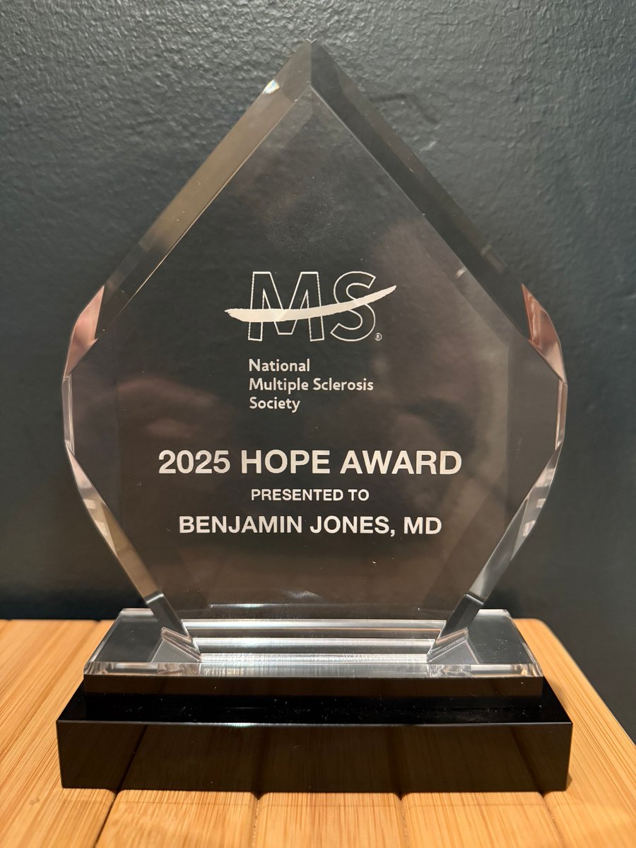 UAB Department of Neurology (@uab_neurology) on Twitter photo CONGRATS: Benjamin Jones, M.D., recently received the 2025 Hope Award from the <a href="/mssociety/">National MS Society</a>! Congratulations, Dr. Jones! 🌟
<a href="/UABHeersink/">UAB Heersink School of Medicine</a> CONGRATS: Benjamin Jones, M.D., recently received the 2025 Hope Award from the <a href="/mssociety/">National MS Society</a>! Congratulations, Dr. Jones! 🌟
<a href="/UABHeersink/">UAB Heersink School of Medicine</a>