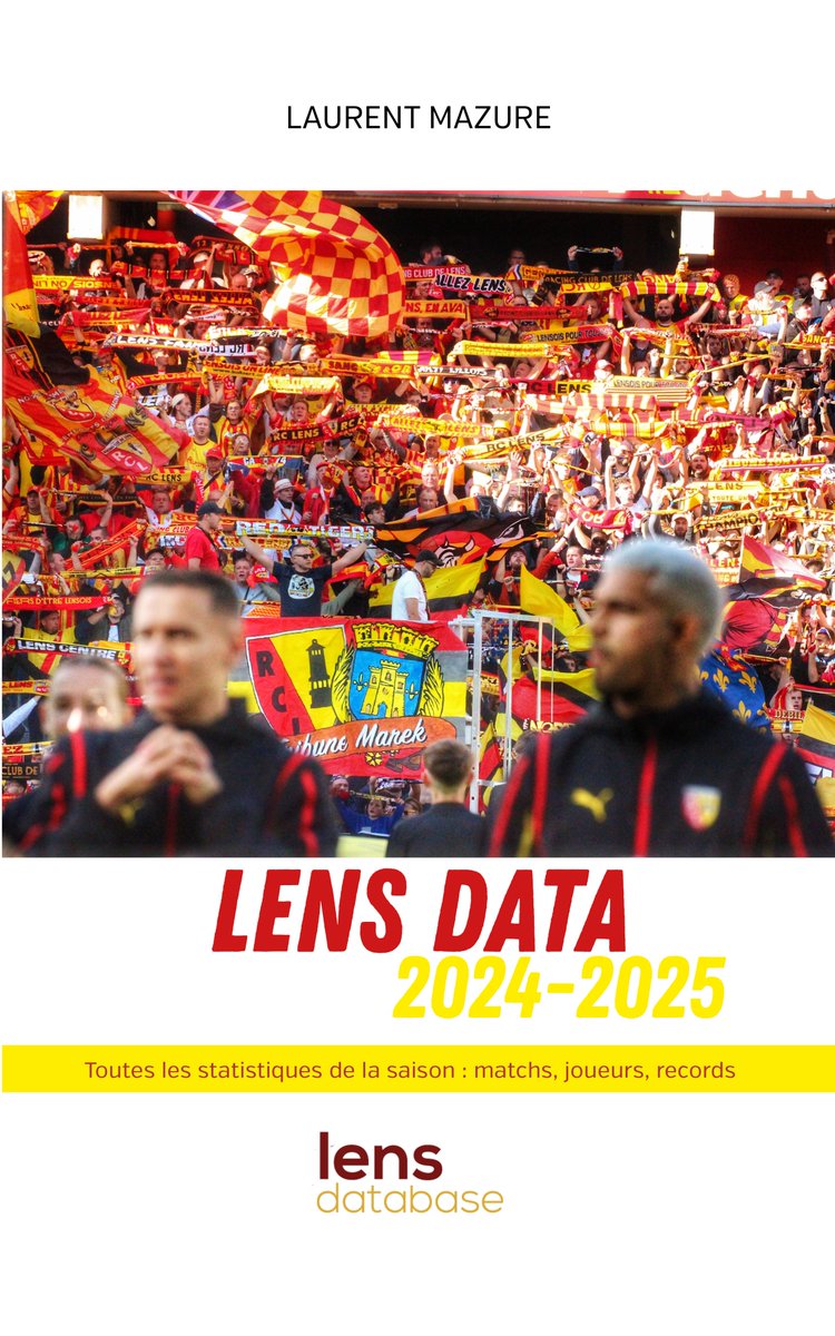 🔴🟡Lens Data 2024-2025 est sorti ! 

Retour, en stats, sur la saison du #RCLens, sous la houlette de Will Still. Analyse des 37 matchs, des individualités, de Bollaert. 

▶️amazon.fr/Lens-Data-2024…
