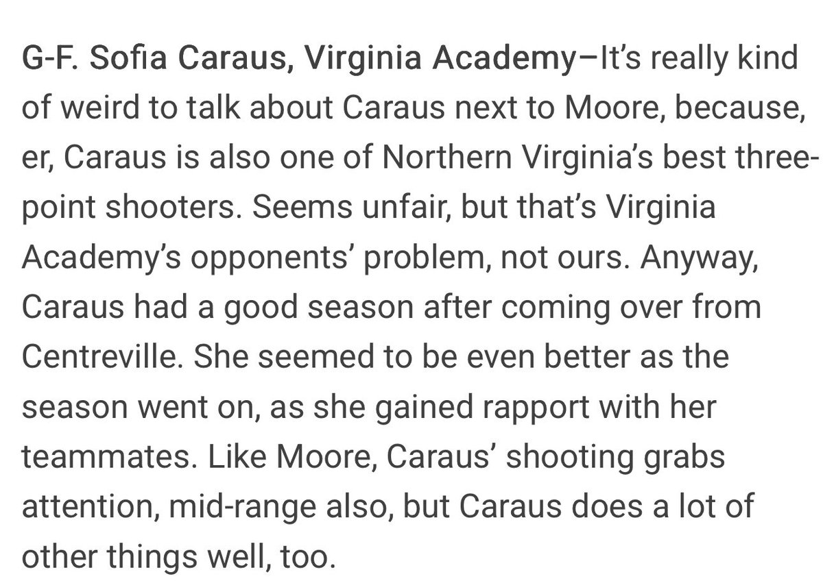 VAAGBB (@vaagbb) on Twitter photo Congratulations to <a href="/SydneyMoore_2/">Sydney Moore</a> and <a href="/caraus_sofia/">Sofia Caraus</a> for being named reserves on the <a href="/novahoopsCom/">Novahoops.com</a> private school junior team!🏀 Congratulations to <a href="/SydneyMoore_2/">Sydney Moore</a> and <a href="/caraus_sofia/">Sofia Caraus</a> for being named reserves on the <a href="/novahoopsCom/">Novahoops.com</a> private school junior team!🏀