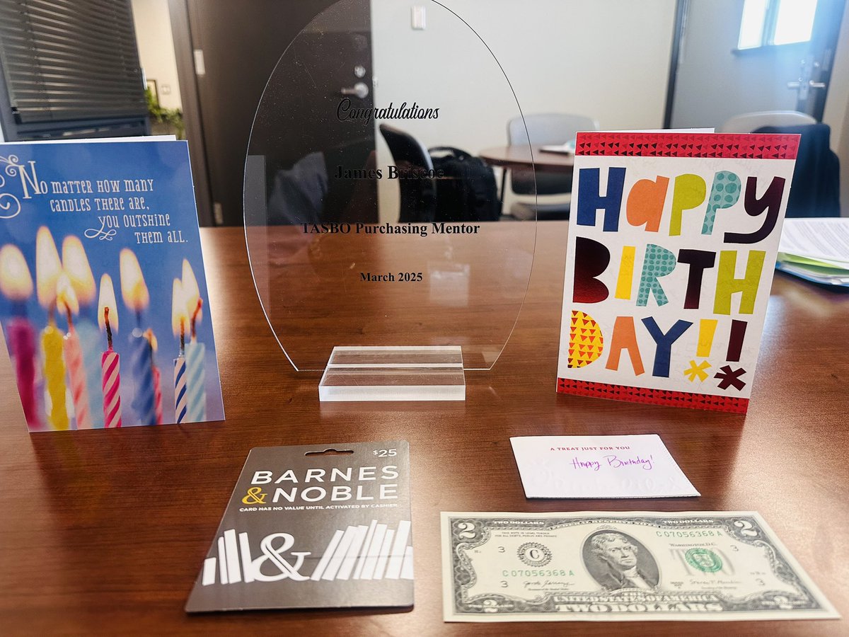 James Briscoe,MBA (@jamesstbriscoe) on Twitter photo I wanted to take a moment to sincerely thank <a href="/ProcurementSvc/">CFISDProcurement&PrintCenter</a> for the thoughtful gifts, kind words, and celebratory spirit you shared with me for my birthday. The cards, the Barnes & Noble gift card, the unique $2 bill, and especially the beautifully designed plate commemorating I wanted to take a moment to sincerely thank <a href="/ProcurementSvc/">CFISDProcurement&PrintCenter</a> for the thoughtful gifts, kind words, and celebratory spirit you shared with me for my birthday. The cards, the Barnes & Noble gift card, the unique $2 bill, and especially the beautifully designed plate commemorating