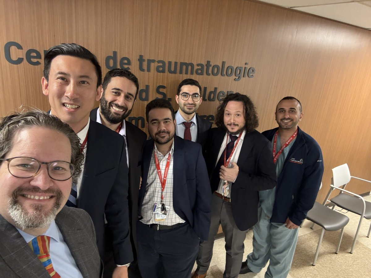 Spent a couple days at Montreal General Hospital and McGill University as the H Rocke Robertson Visiting Professor.

Always love meeting residents and fellows. Great to have some intriguing trauma case discussions and hear your research talks.