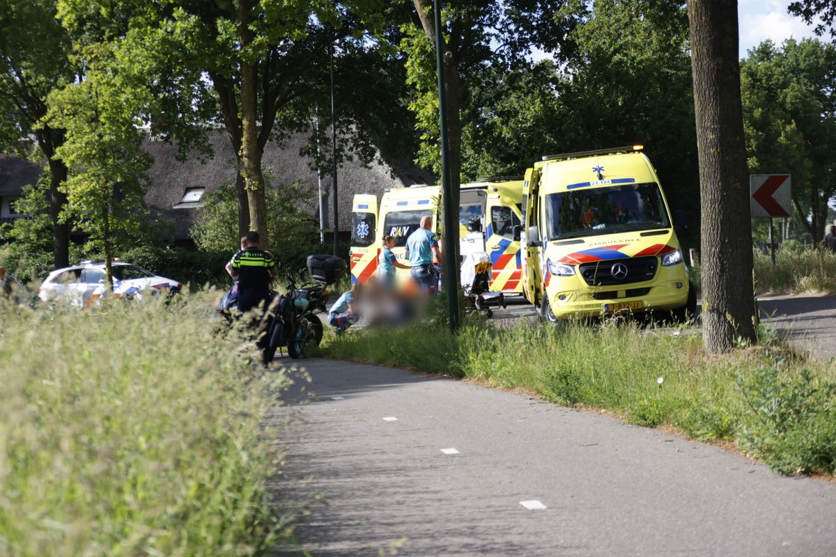 Ongeval met motor en fatbike veroorzaakt twee gewonden