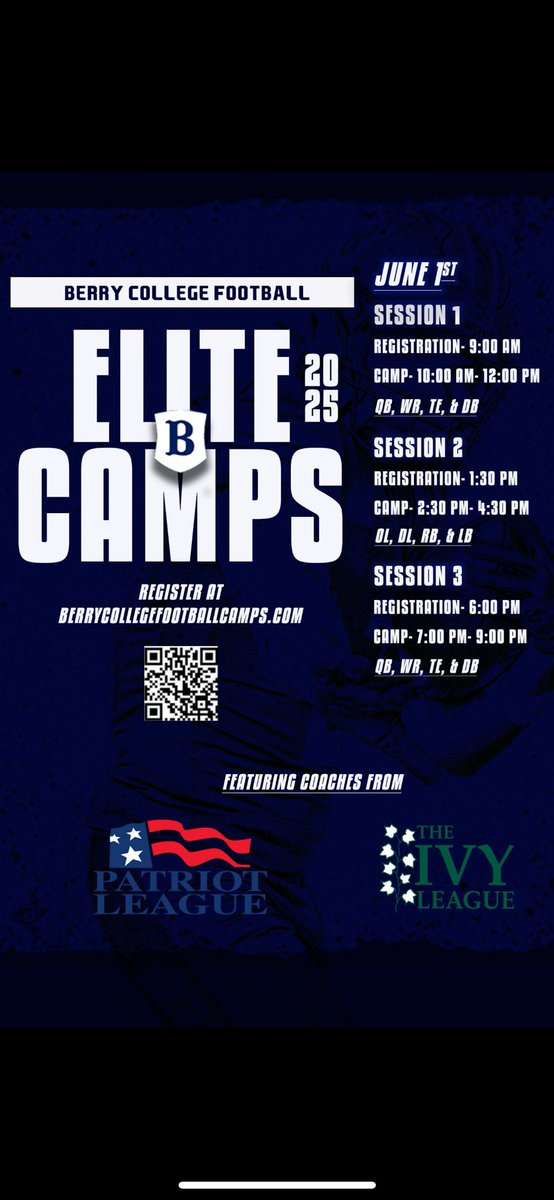 Thanks for the invite <a href="/BerryFootball/">Berry Football</a>!