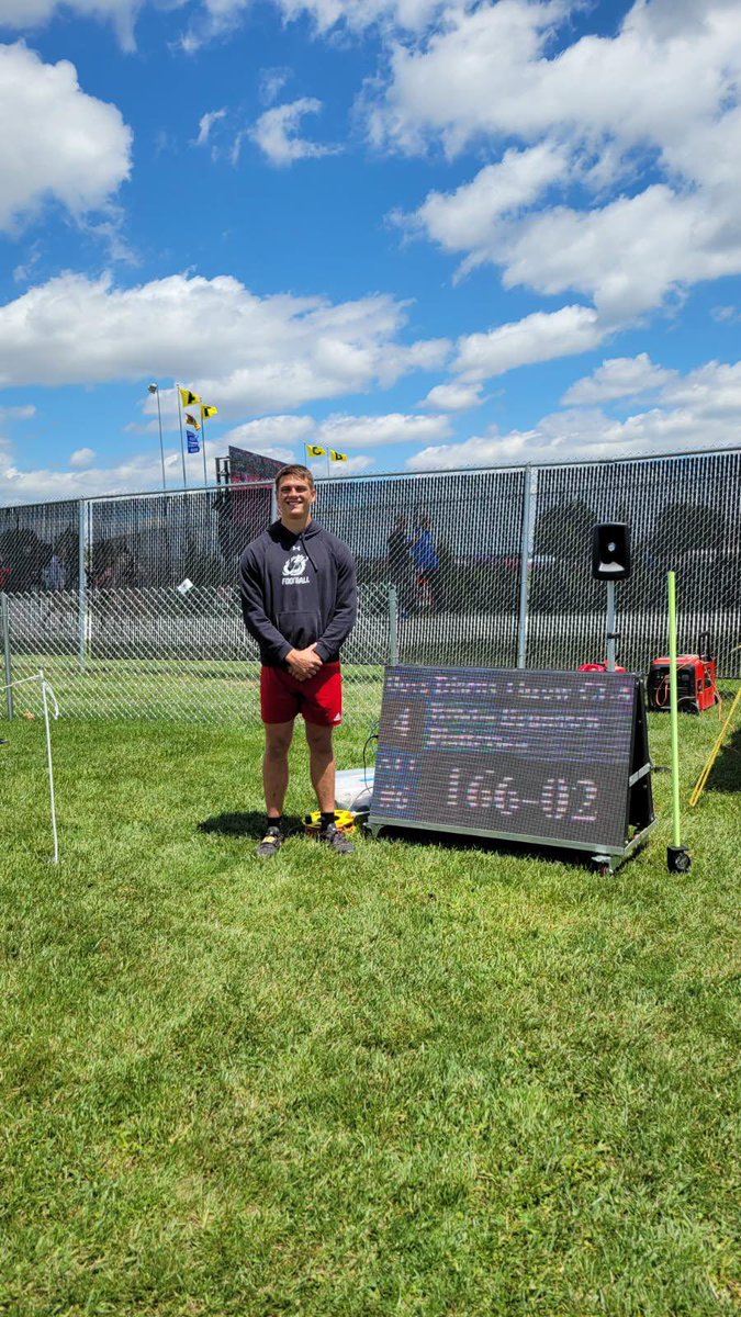 Congratulations, Brodie!
4th place Class B Boys Discus