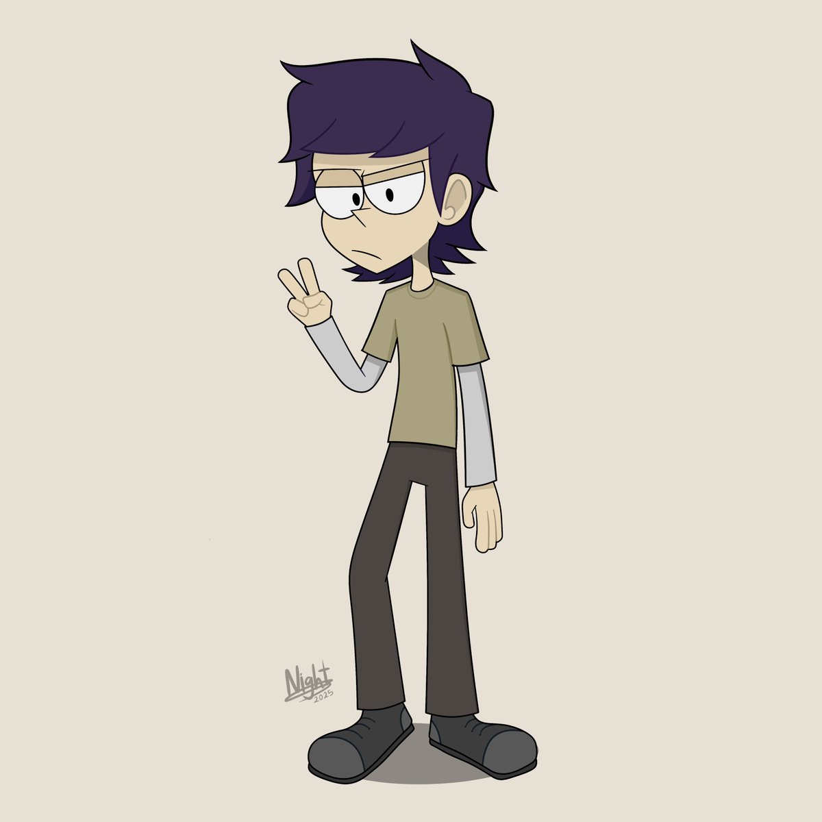 Lo bueno del nuevo color de cabello es que ahora tengo más libertad de usar colores y combinar más en vestuario,  ya no estoy limitado a usar solo ropas moradas/azules. Lo malo es que todavía no me acostumbro a dibujar la forma del peinado jaja. Ni modo xd