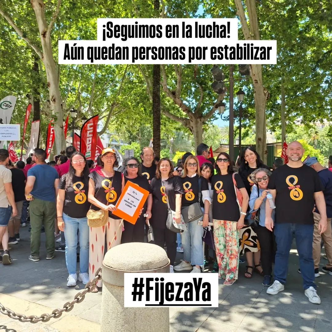 FraudeLey54366's tweet photo. La lucha 💪 continua.
➡️ Aún hay compañer@s sin estabilizar.
➡️ FijezaYa! https://t.co/S3a8oGy8Lk