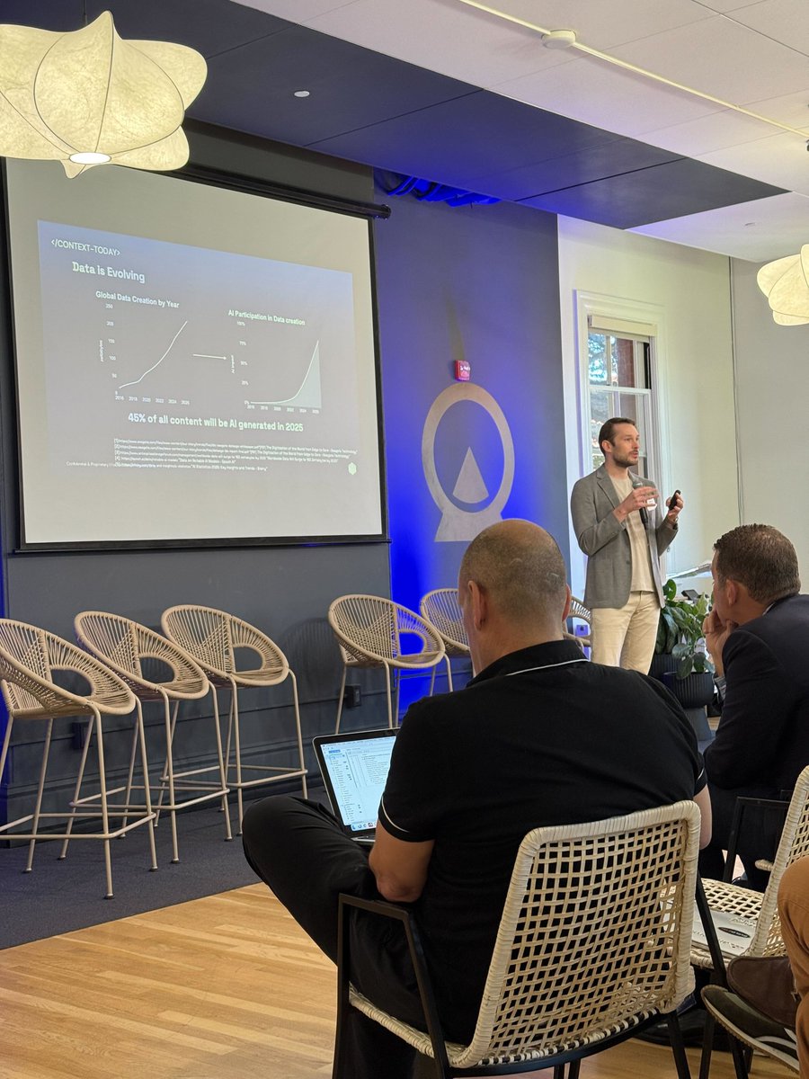 Our CEO Juliun Brabon spoke at the SoDA Symposium (Statement of Digital Assets) on the importance of proof infrastructure, when traditional trust systems are increasingly unreliable.

Consider this: 45% of all content in 2025 will be AI-generated. When data explodes but trust
