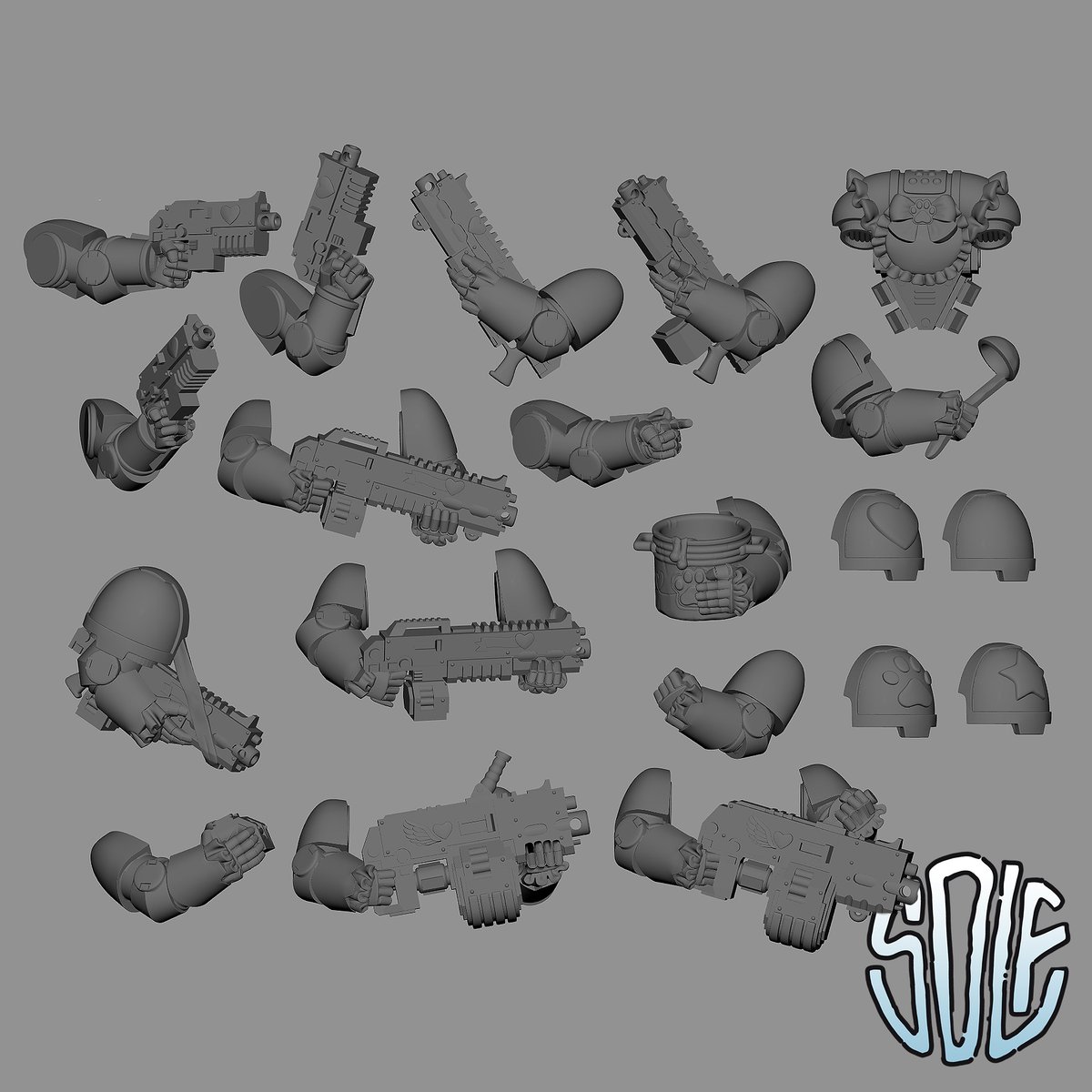 solflamerminis's tweet image. based on @ChumiiCham works.
Tougher armor, better service! New Heavy Intercessors model is here!