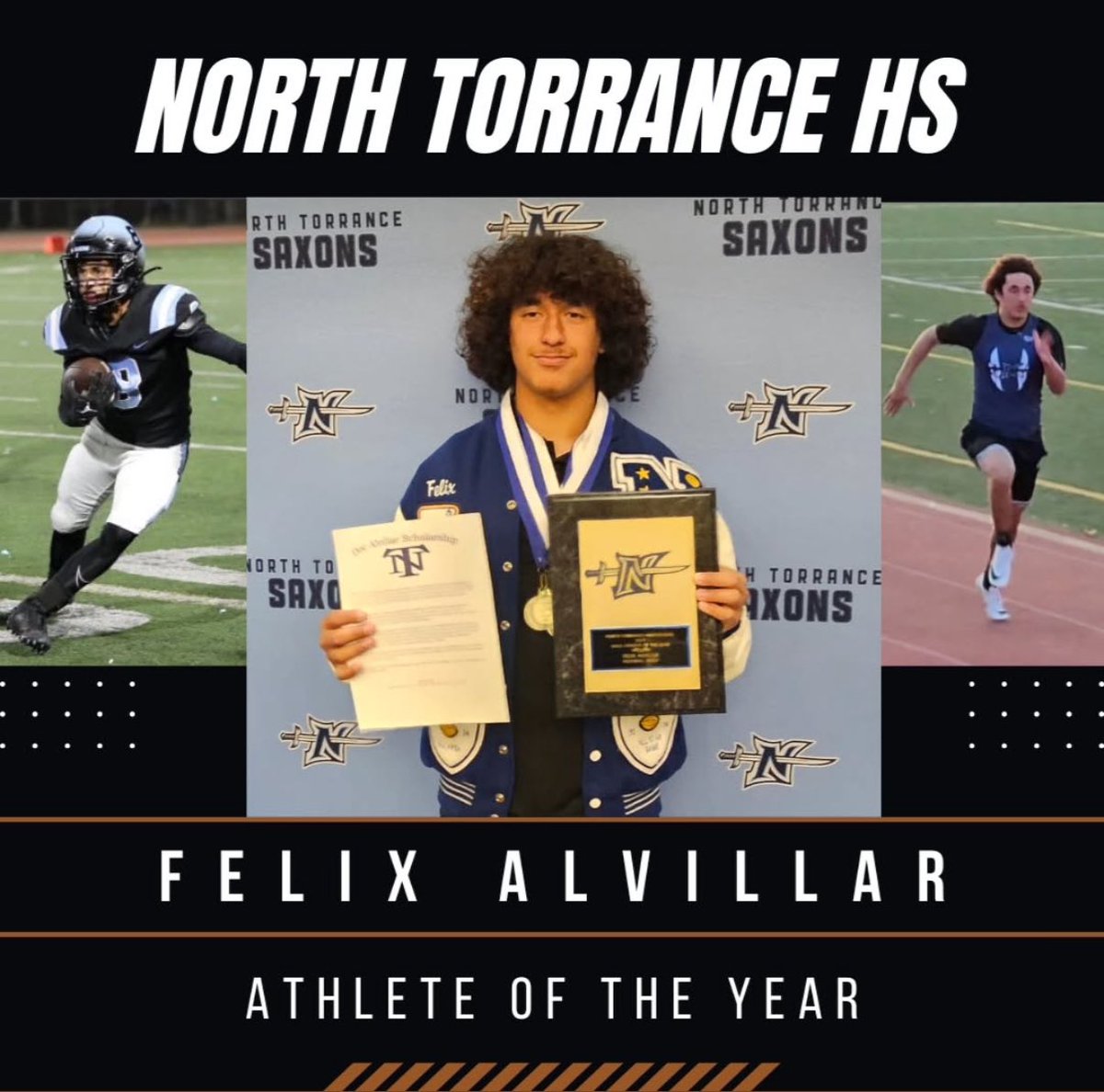 felix_alvillar's tweet image. Extremely grateful to receive so many awards! I am proud and grateful to receive the Athlete of the Year Award, the Lifetime Saxon Award, the CIF All Academic Award, and receiving the Doc Alvillar scholarship! Thank you God for these accomplishments in my life and thank you…