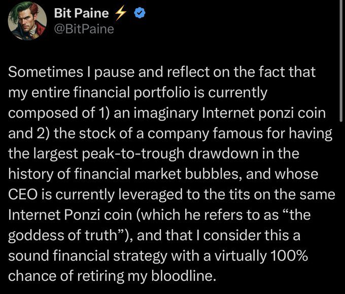 Breadman (@btcbreadman) on Twitter photo Periodic reminder that regardless of whether you love <a href="/BitPaine/">Bit Paine ⚡️</a>, or hate him because he said something you don’t like and you are shit at compartmentalizing, this remains the most banger tweet in the history of X. Periodic reminder that regardless of whether you love <a href="/BitPaine/">Bit Paine ⚡️</a>, or hate him because he said something you don’t like and you are shit at compartmentalizing, this remains the most banger tweet in the history of X.