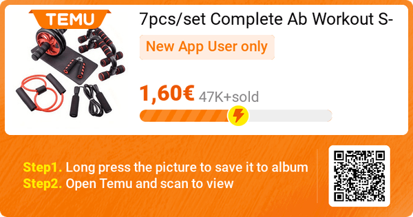 SOCIALMEDIA070's tweet photo. 7pcs/set Complete Ab Workout Set With Push-up Stand, Ab Wheel, Mini Mat, Resistance Band, Jump Rope &amp; Hand Gripper - Strengthen Core, Build Muscle, Burn Fat
🎉 Exclusive deal[1,60€]
👉 item link: https://t.co/ftqcjHa9tA
oncehttps://temu.to/k/egfg6h3pth2 via @shoptemu mu https://t.co/vmuUMrGtJp
