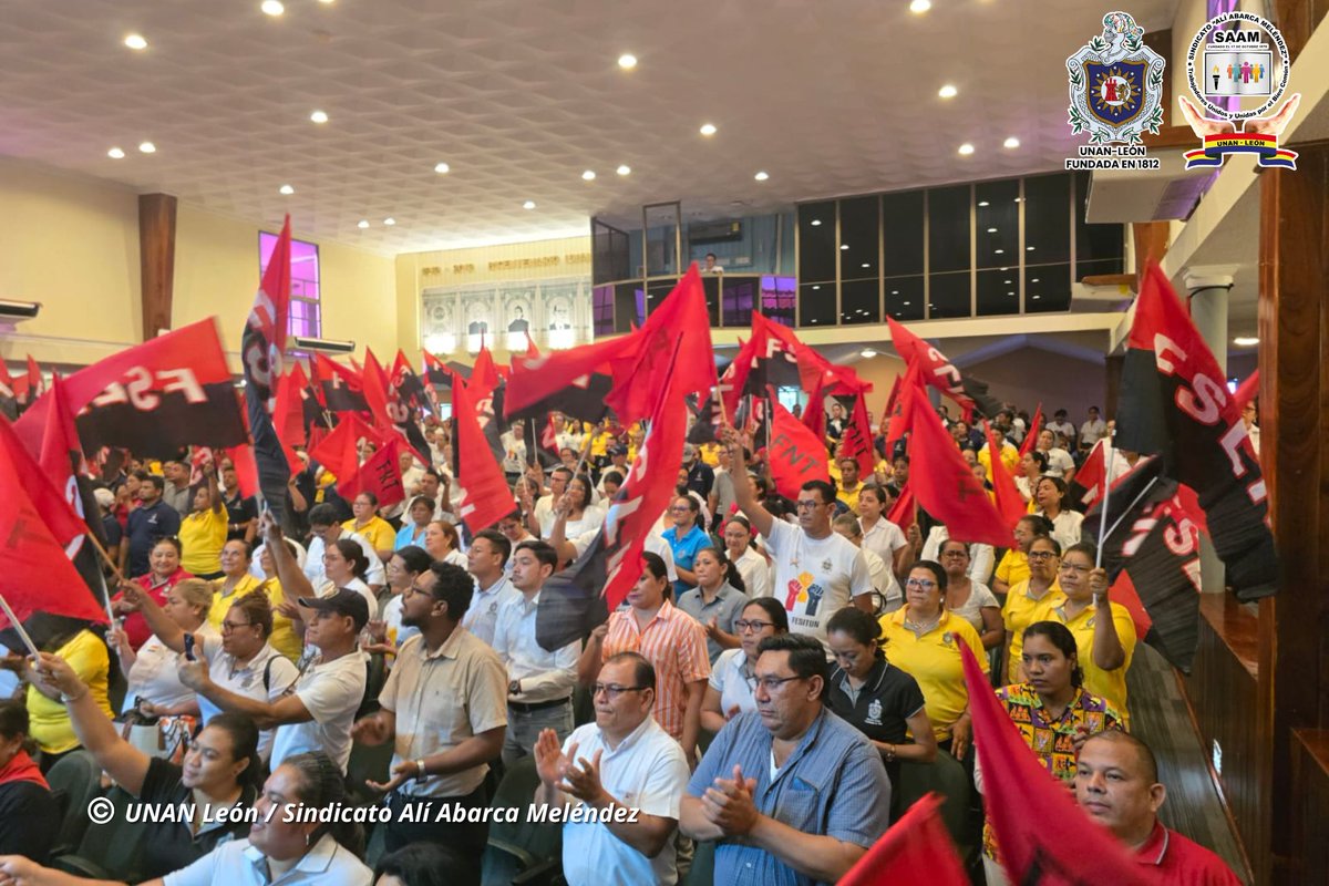 saamunanoficial's tweet photo. El Sindicato Ali Abarca Meléndez- UNAN- León,la tarde de hoy Jueves 22 de mayo llevó a cabo  Asamblea General Informativa y Política con l@s Trabajadorss Administrativ@s,  en conmemoración al 46 aniversario del tránsito a la eternidad del Cmdte. German Pomares Ordoñez "El Danto" https://t.co/ug78OUpPWw
