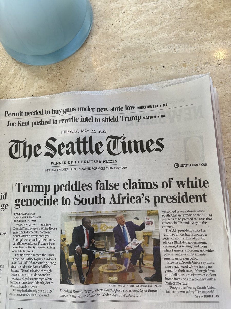 Elizabeth M.Economou (@emeconomou) on Twitter photo This rag is incapable of telling the truth. âŠâŠ<a href="/seattletimes/">The Seattle Times</a>â© endorsed âŠ<a href="/BobFergusonGov/">Bob Ferguson</a>â© and Now regrets it. White farmers in South Africa are being murdered. Ditch this paper. All lies. âŠ<a href="/ScottJenningsKY/">Scott Jennings</a>â© This rag is incapable of telling the truth. âŠâŠ<a href="/seattletimes/">The Seattle Times</a>â© endorsed âŠ<a href="/BobFergusonGov/">Bob Ferguson</a>â© and Now regrets it. White farmers in South Africa are being murdered. Ditch this paper. All lies. âŠ<a href="/ScottJenningsKY/">Scott Jennings</a>â©