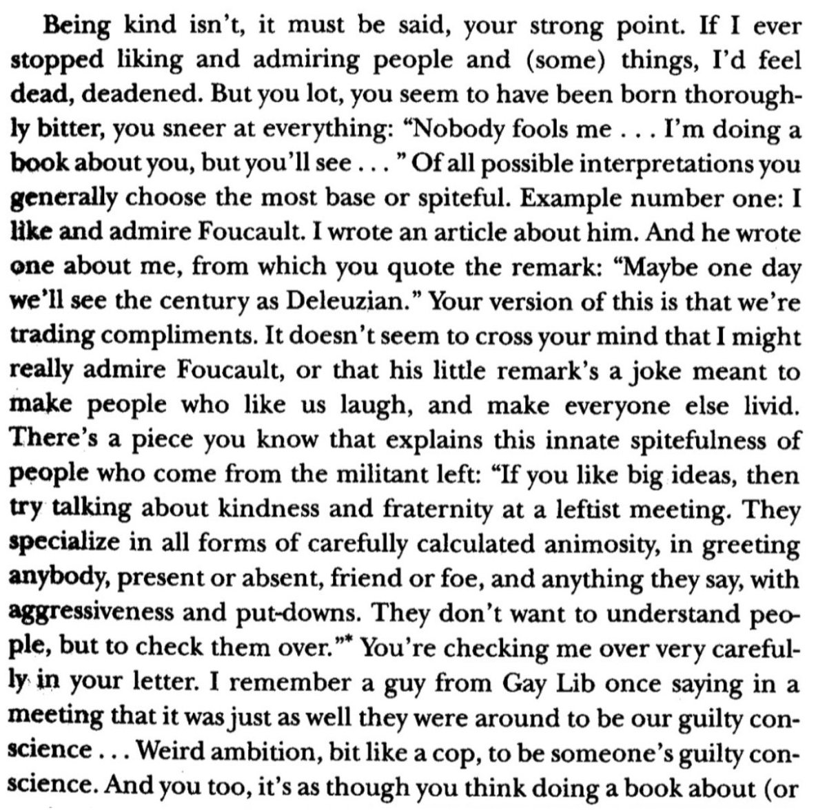 synekura_audio's tweet photo. Deleuze making some timeless observations about leftists in his 'Letter to a Harsh Critic' [1973] https://t.co/qHyGdKJknE