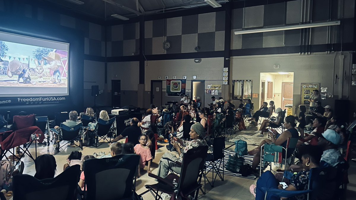 Enjoying a big screen movie  sponsored by our second to none <a href="/NISDLeonSprings/">Leon Springs Elementary</a> Watch D.O.G.S.  Our kiddos were spoiled with snow cones, nachos, hot dogs and hamburgers.  Fun was had by all our Longhorn families!
#MakingMemories