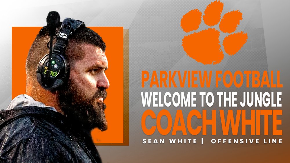 Excited to welcome Coach Sean White to the Parkview Football family as our new Offensive Line Coach! Big things ahead for the trenches!