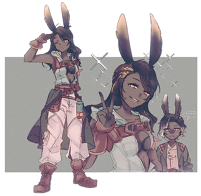 #FFXIV #FF14 
오랜만에 카흐키와 제대로 그려보니깐 좋았다.
헤헿 /////