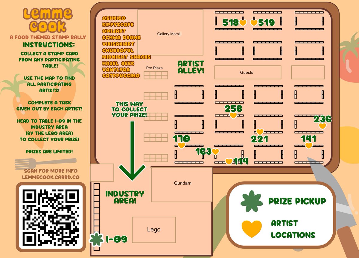 A food themed stamp rally I'll be in at Anime North this weekend. Once again, prizes are limited to come by and grab it while you can. 
#AnimeNorth2025 #AN2025