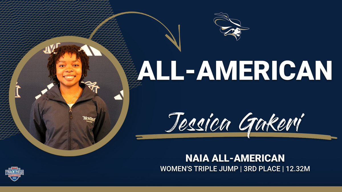 Montreat Cavaliers (@montreatcavs) on Twitter photo ๐ NAIA ALL-AMERICAN ๐
<a href="/MontreatXCTF/">Montreat XC/TF</a>'s Jessica Gakeri shattered her own school record to claim 3๏ธโฃrd place and NAIA All-American honors in the women's triple jump! Congrats, Jessica! #CavClan #NAIATrack #TheRightWaytoPlay ๐ NAIA ALL-AMERICAN ๐
<a href="/MontreatXCTF/">Montreat XC/TF</a>'s Jessica Gakeri shattered her own school record to claim 3๏ธโฃrd place and NAIA All-American honors in the women's triple jump! Congrats, Jessica! #CavClan #NAIATrack #TheRightWaytoPlay