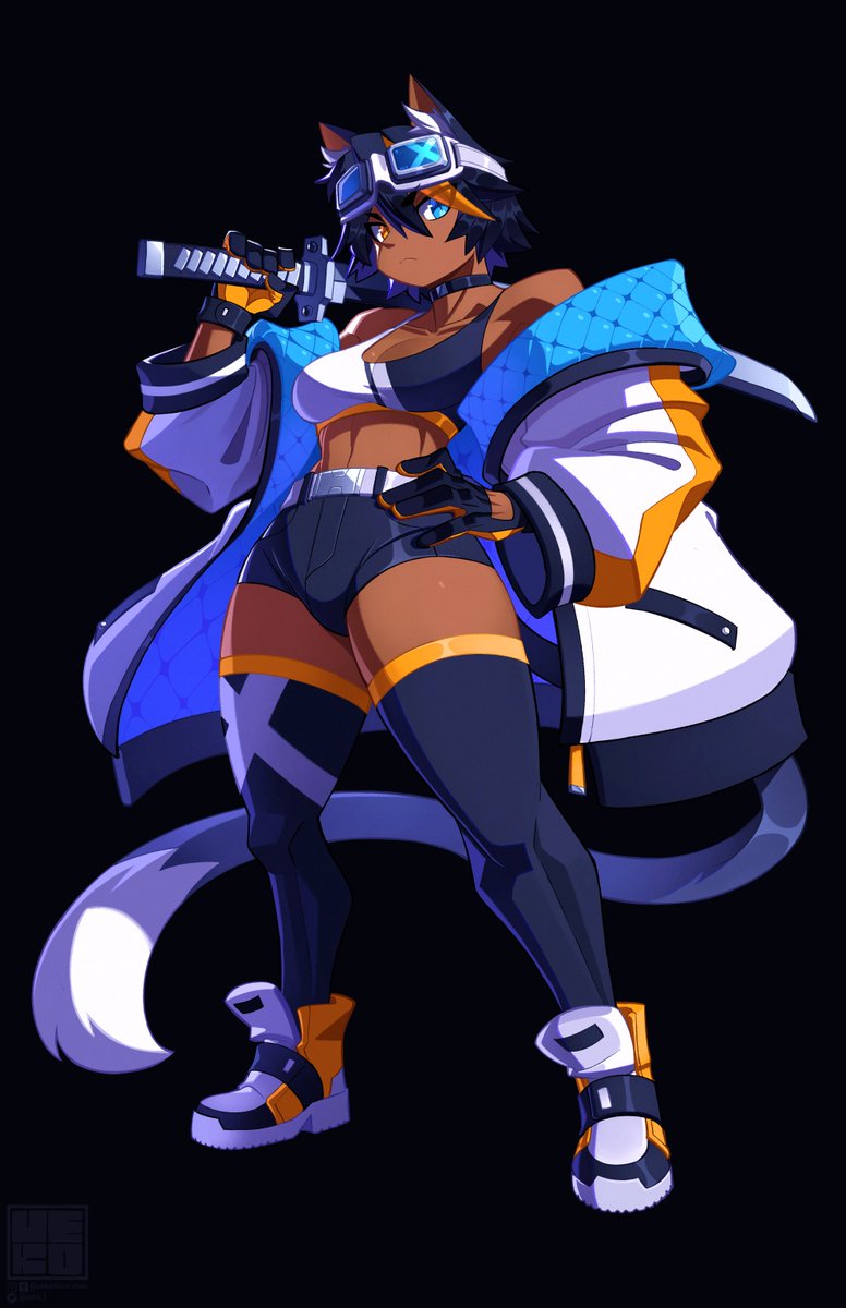 ueko_t's tweet image. I haven't drawn Kat in sometime. Here's this piece originally from 2023