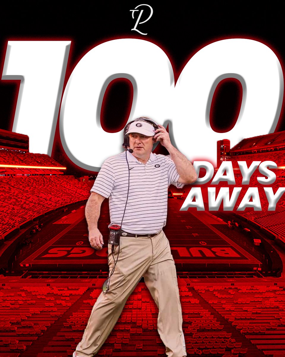 We are officially 100 days until UGA kicks off against Marshall! - What are you most looking forward to this season??⬇️ ⬇️ 

#UGA #Countdown #SEC #CFB #CFP #NCAA