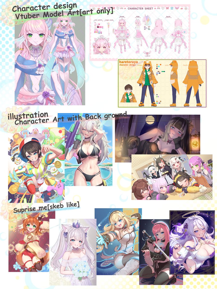 I'm now accepting illustration commissions to be started after June!
If you like my illustrations, please feel free to contact me!

You can contact me via DM or VGen
Let's create fun content together!
#commissionsopen #commission 