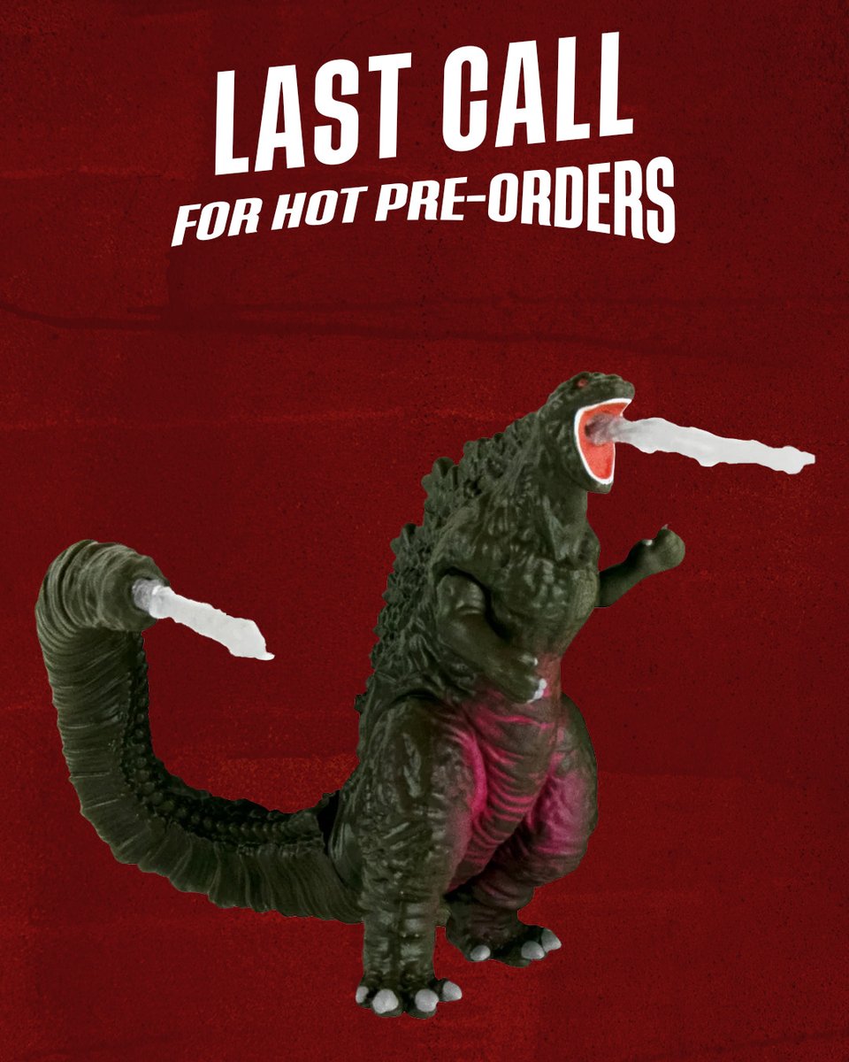 GodzillaS_US's tweet image. ⏳ Pre-orders closing! Don't miss out on the Godzilla Potato Head, a mini Shin Godzilla, and more: ow.ly/sxhc50VXmGH