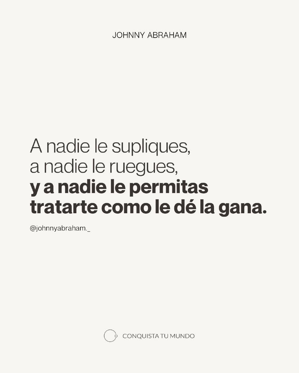 JohnnyAbraham's tweet photo. A nadie, ¿ok? https://t.co/cZazbHeZ7g