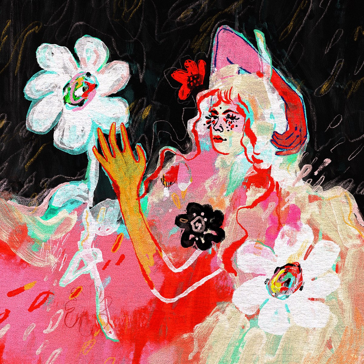 'when you + love were mine'

recently found this paint study from a few years ago. I always liked it + intended to mint to my paint studies collection, but it got filed away + forgotten in a random folder.

don't think I ever even shared it, so here it is now 🖤