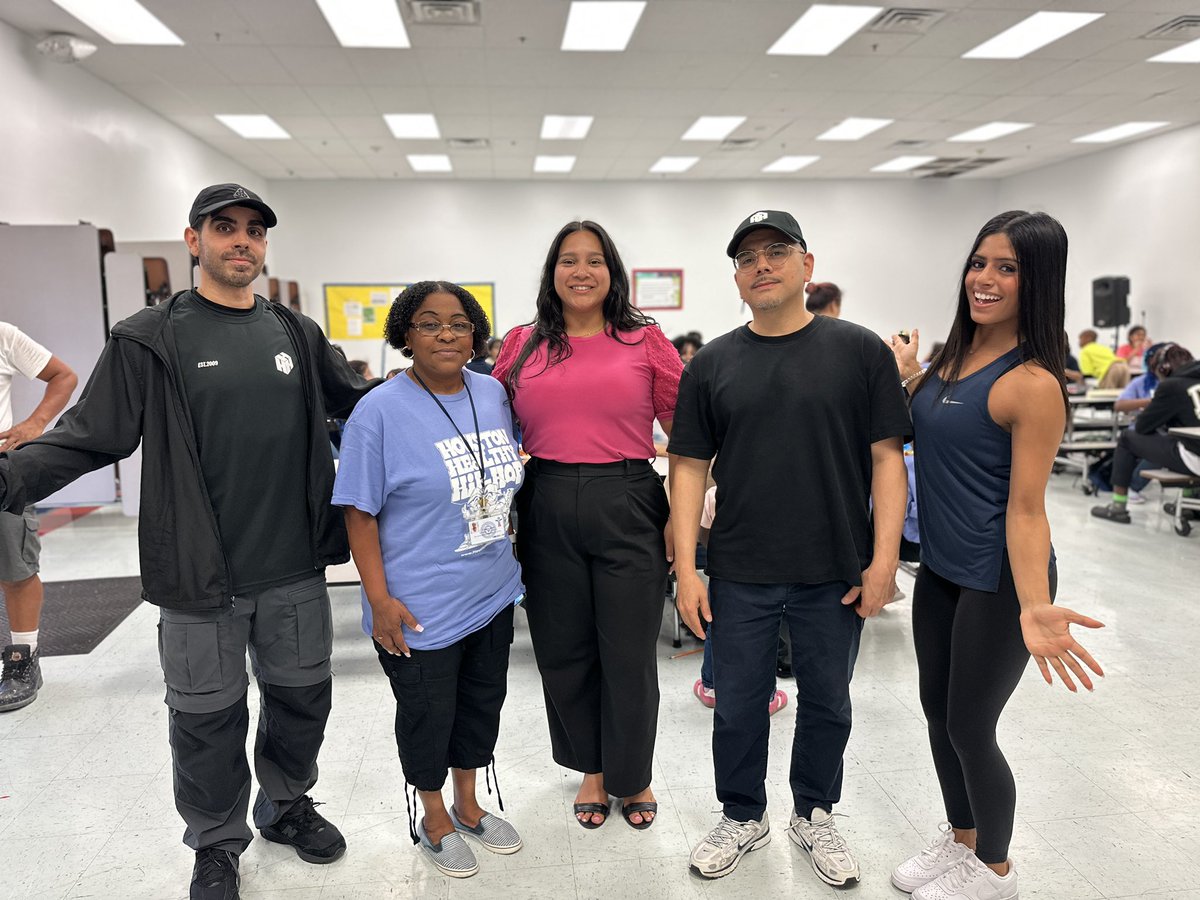 villanuevac24's tweet photo. Shoutout to @HealthyHipHopTX, the dance group using rhythm, rhyme, & real vibes to uplift our youth at ILA @swschoolstx . Thank you @HCDE_CASE for making this partnership possible! #HealthyHipHop #DanceWithPurpose #MindfulMovement #SWPS https://t.co/mqWmBK8SNY