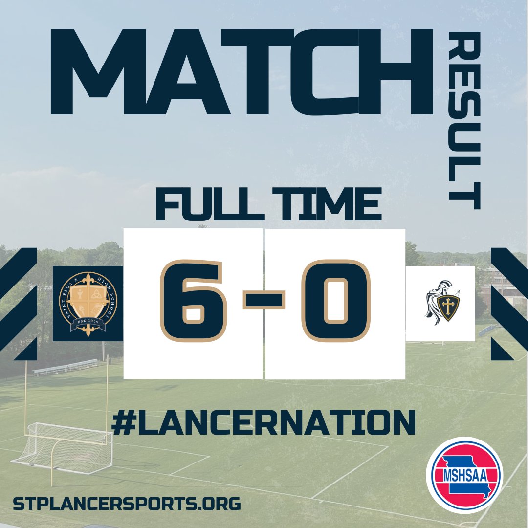 StPXGirlsSoccer's tweet photo. Lancers advance to the District tlTitle game with win over Saxony Lutheran!

Goals by E. Miller, Flanagan, Vatterott, Sanders, Hrdlicka, Bohnert

Assists by Flanagan, M. Miller (2), E. Miller, Schmidt

Gottman with the Clean sheet! https://t.co/Mm1g0Lwrrd