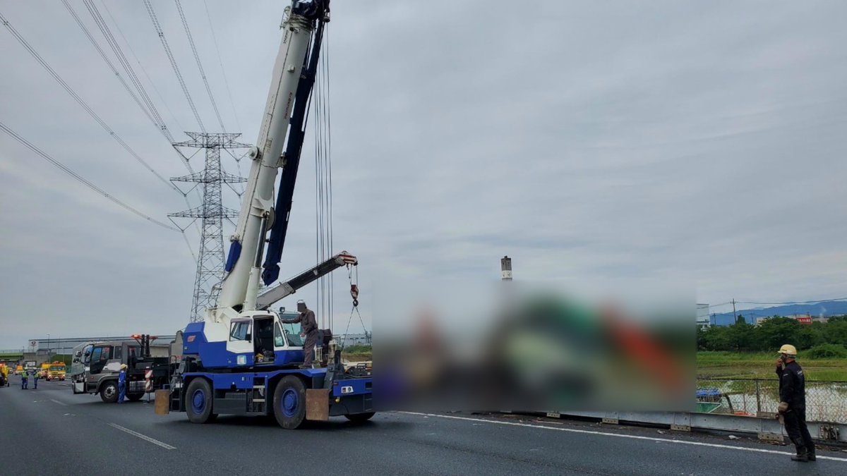 現在、通行止めを実施しているE17関越道（下り線）鶴ヶ島IC～東松山IC
