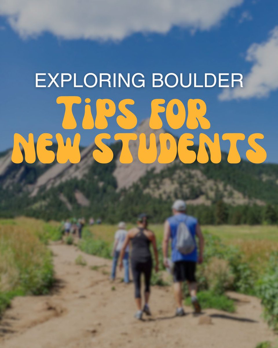 CUBoulderLife's tweet image. 🌄 Whether you’re in town this summer for the first time or you’ve visited Boulder before, here are some tips to help you get familiar with the area and prepare for fall semester. Read more: bit.ly/4muyngT