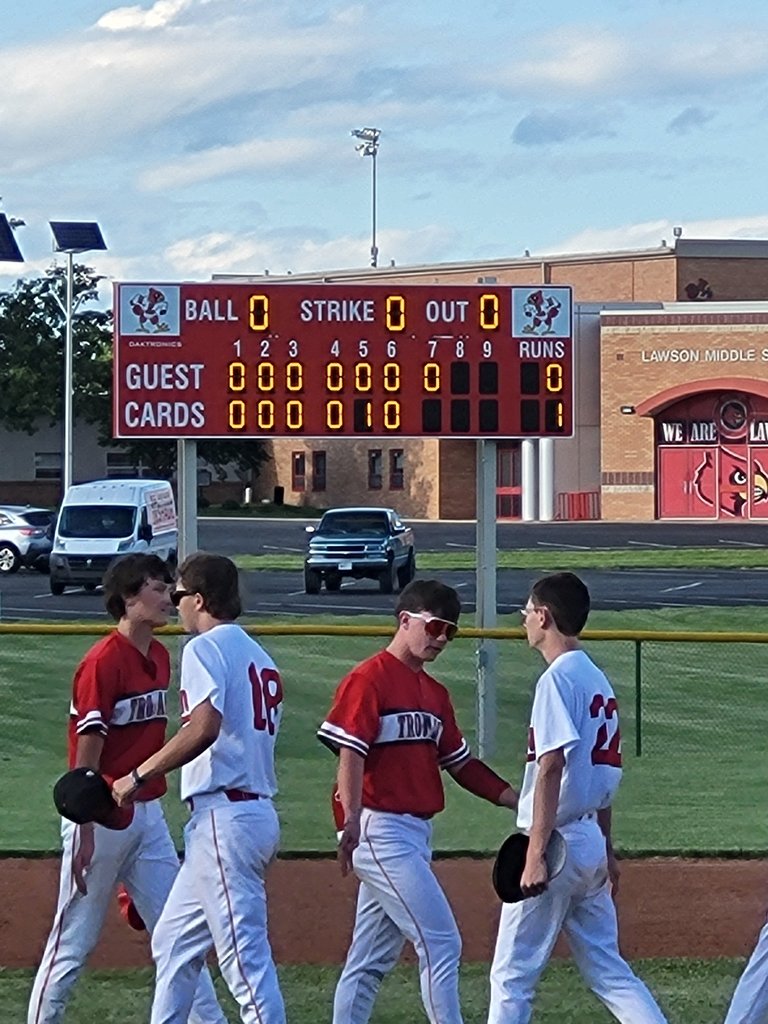 Congratulations to our Class 3 District 15 Champions!

The boys were scrappy and tenacious as they battled a solid Carrollton Trojans team to a hard-fought 1-0 Cardinals victory.

The team will return to action next Tues, May 27th, at 5PM at home versus West Platte.

#WeAreLawson
