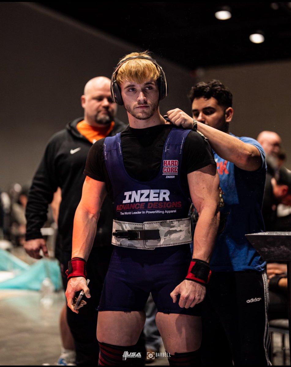 Got some news this morning, people. While it was already impressive that Caiden Sanford, just a 19 year old freshman was just outside of medaling in 6th place at this year’s @usapowerlifting Collegiate Nationals, he found out today that because of a drug test result from a