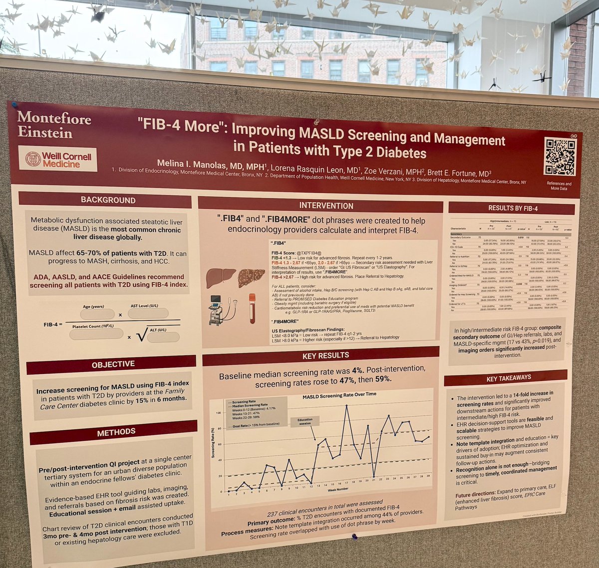 Melina Manolas, MD, MPH (@melina_manolas) on Twitter photo So happy to win 1st place prize for Quality Improvement at the <a href="/MontefioreNYC/">Montefiore Health System</a> research symposium tonight !
<a href="/BrettEFortuneMD/">Brett E Fortune MD</a> and I have worked hard on this endeavor, and much more to come!
Next stop... #ADA2025 <a href="/AmDiabetesAssn/">American Diabetes Association</a> So happy to win 1st place prize for Quality Improvement at the <a href="/MontefioreNYC/">Montefiore Health System</a> research symposium tonight !
<a href="/BrettEFortuneMD/">Brett E Fortune MD</a> and I have worked hard on this endeavor, and much more to come!
Next stop... #ADA2025 <a href="/AmDiabetesAssn/">American Diabetes Association</a>