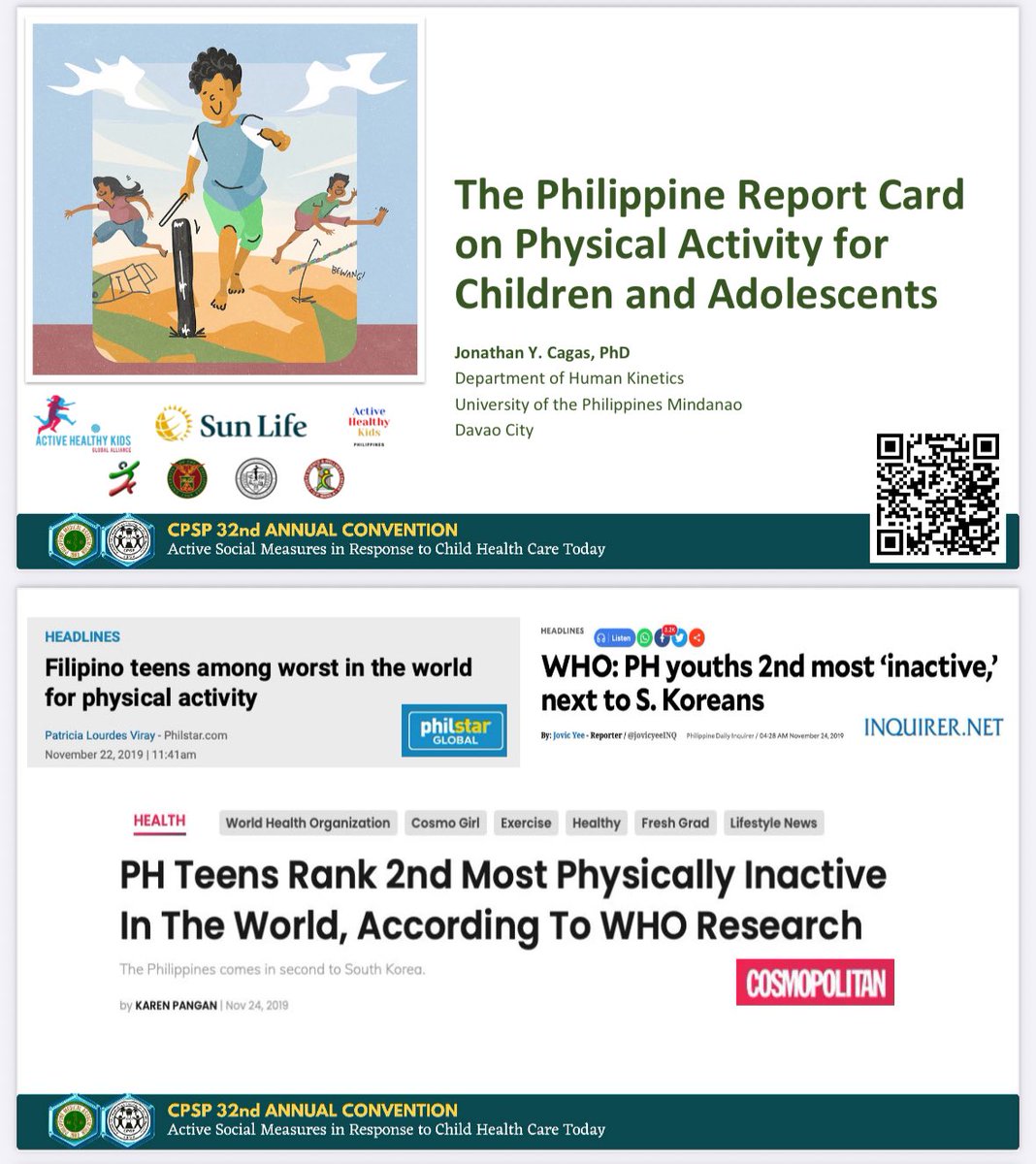 Jonathan Cagas (@joncagas) on Twitter photo Excited to share our work on the Philippine Physical Activity Report Card for Children and Adolescents to the members of the Community Pediatricians Society of the Philippines this morning. <a href="/ActiveKidsPH/">Active Healthy Kids Philippines 🇵🇭</a> <a href="/UPMindanao/">University of the Philippines Mindanao</a> Excited to share our work on the Philippine Physical Activity Report Card for Children and Adolescents to the members of the Community Pediatricians Society of the Philippines this morning. <a href="/ActiveKidsPH/">Active Healthy Kids Philippines 🇵🇭</a> <a href="/UPMindanao/">University of the Philippines Mindanao</a>