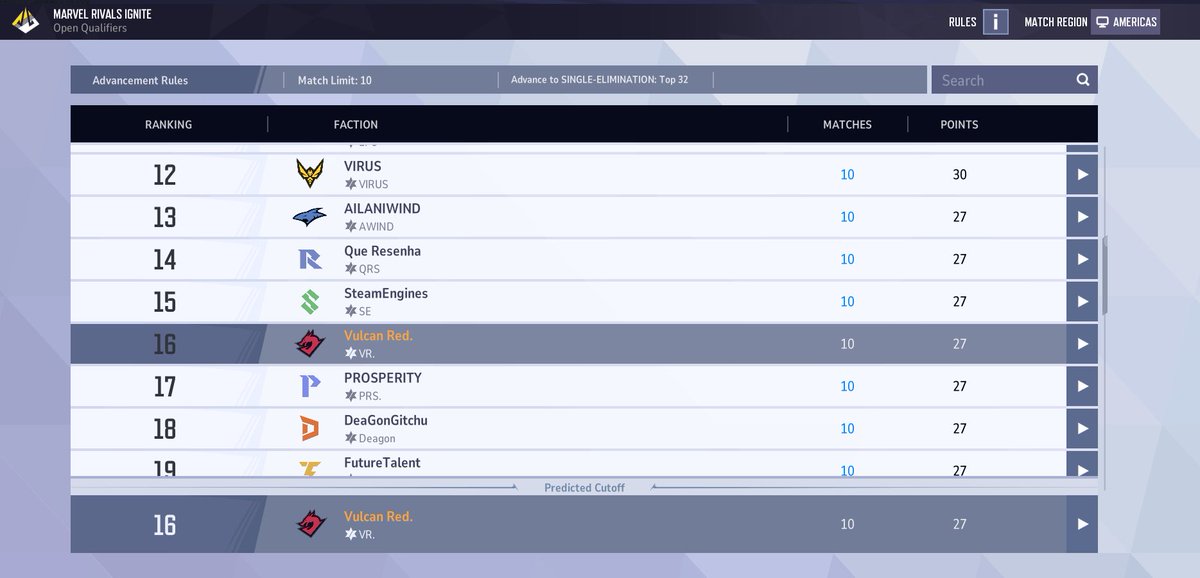 VulcanRedEsport's tweet image. Vulcan Red went 9-1 for MRI open quals 🔥🔥
#VulcanRed #MarvelRivals