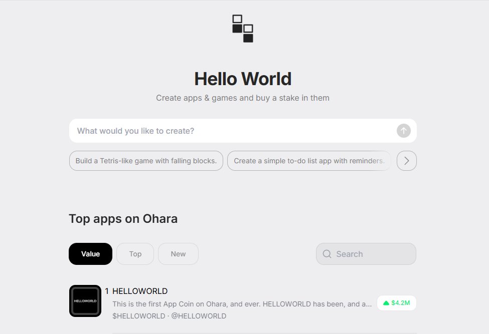 Ohara (@tryoharaai) on Twitter photo 1/ What is HELLOWORLD (<a href="/helloworld_base/">HELLOWORLD on base</a>)?
A coin? A meme?
Both? Maybe. But it’s also an example of a new way to launch, grow, and govern apps. 🧵 1/ What is HELLOWORLD (<a href="/helloworld_base/">HELLOWORLD on base</a>)?
A coin? A meme?
Both? Maybe. But it’s also an example of a new way to launch, grow, and govern apps. 🧵