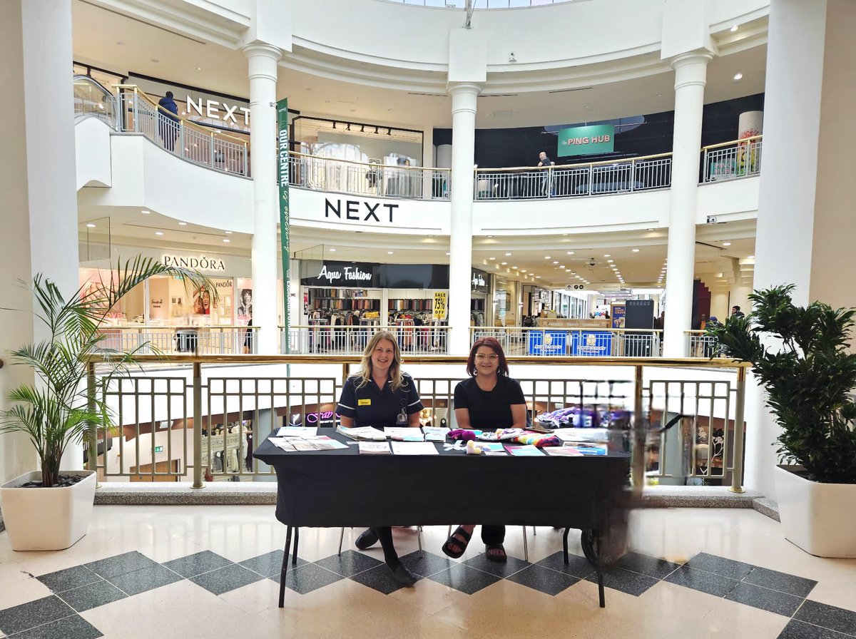 Karen Admiral Nurse and Deanna at Ilford Exchange engaging in meaningful conversations with local shoppers to raise awareness during Dementia Action Week. Thank you to Ilford Exchange for supporting a great cause and helping make a difference